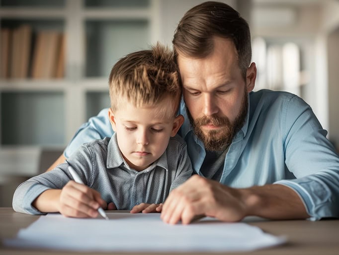 Debt consolidation mortgage refinance process with family support and financial planning.